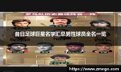 昔日足球巨星名字汇总男性球员全名一览
